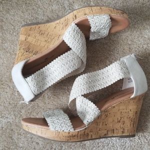 Cream Summer Wedges